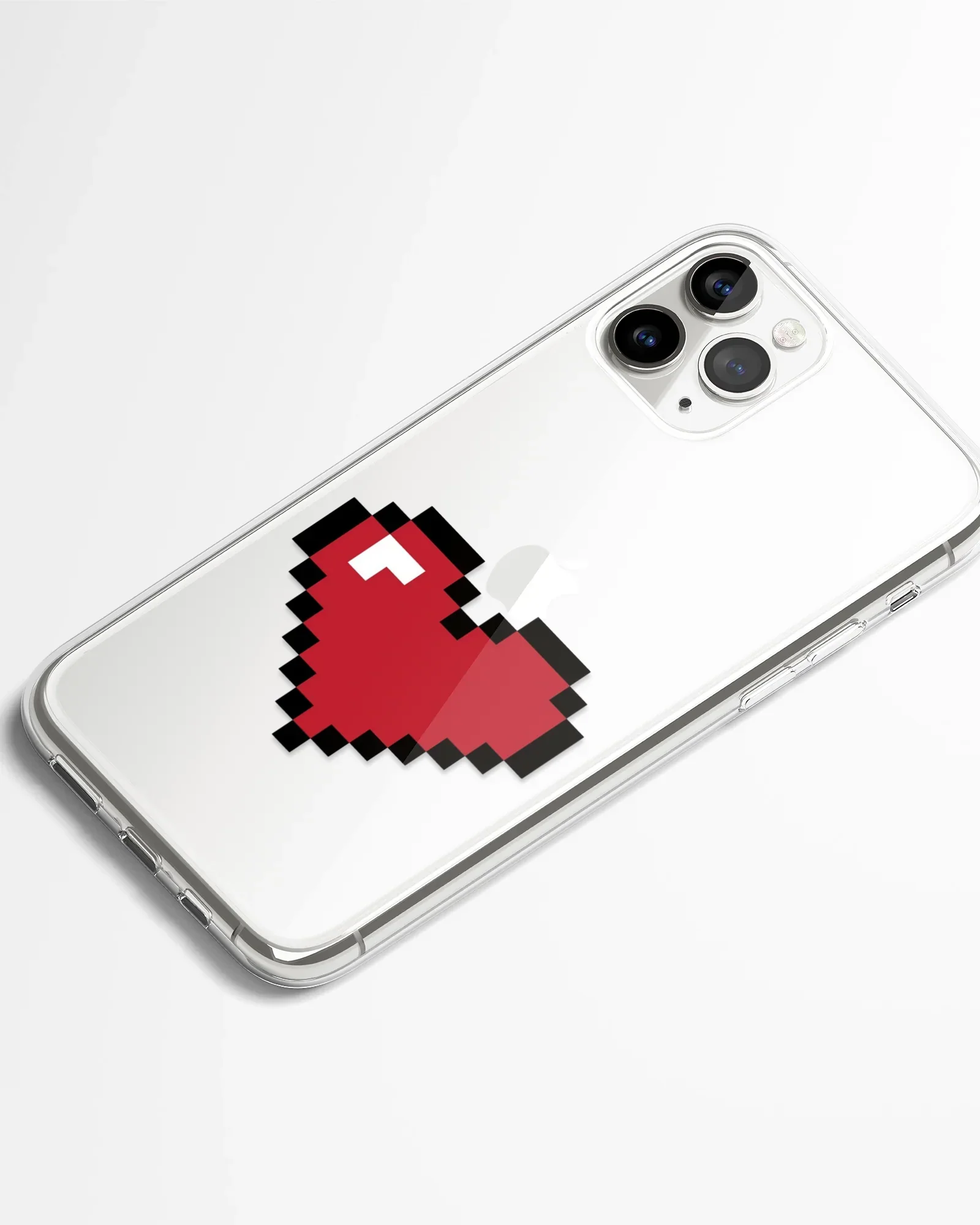 8-Bit Love Transparent Phone Cover - Image 2