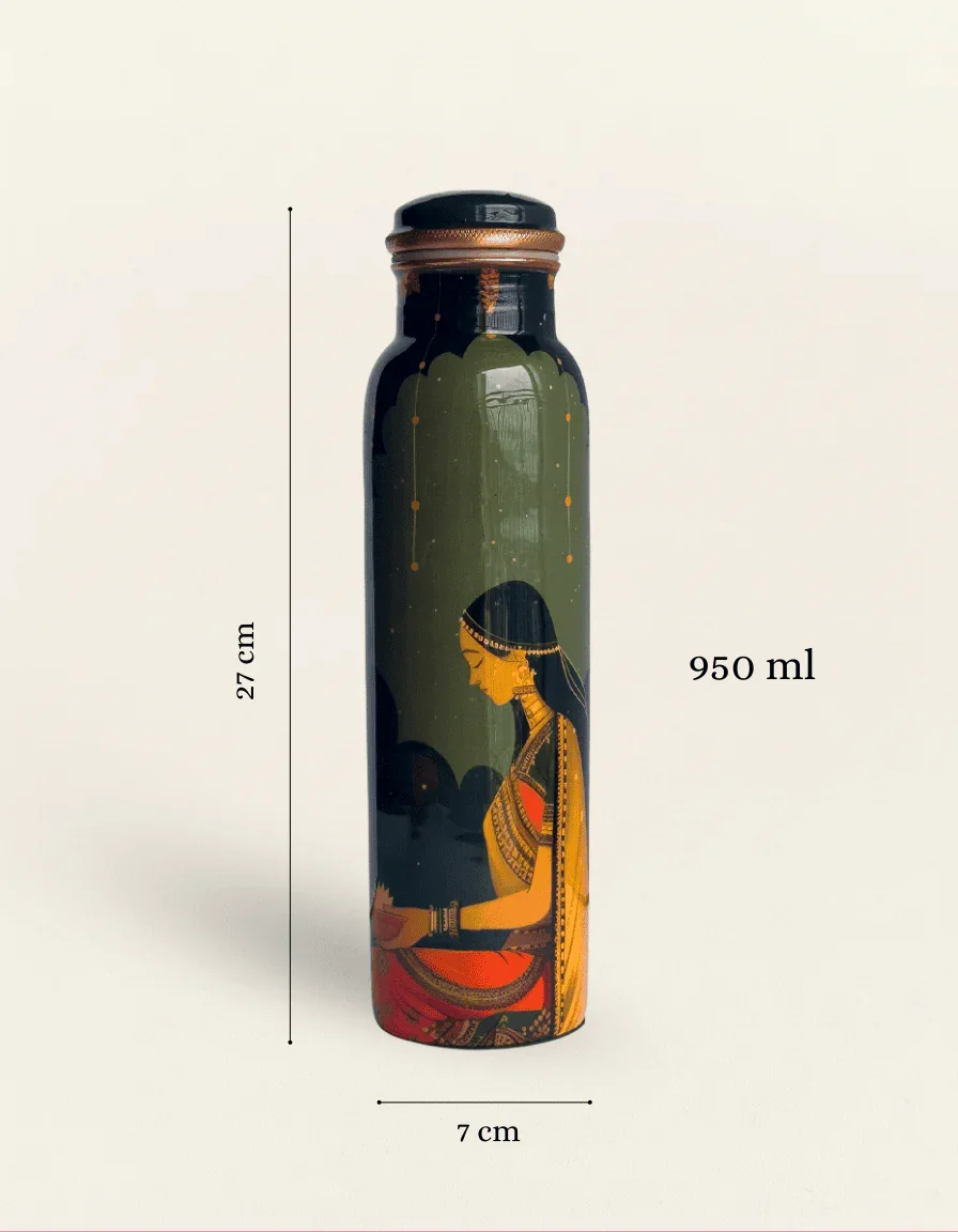 Aangan Aura Copper Bottle - Image 3