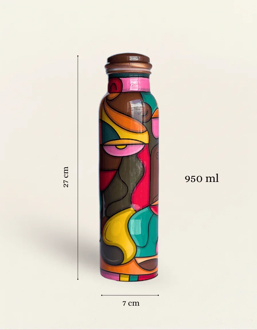 Abstract Aura Copper Bottle - Image 3