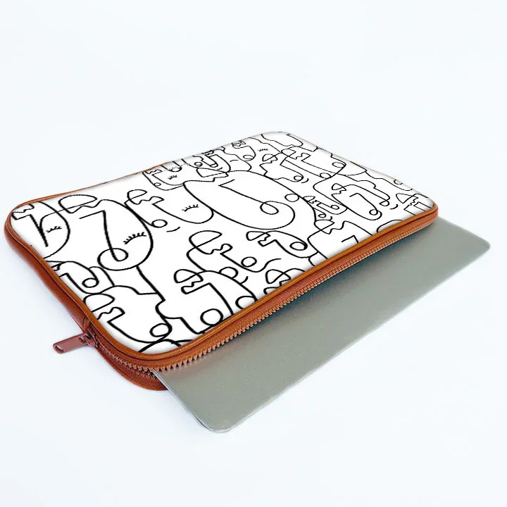 Abstract Face Laptop Sleeve - Image 15