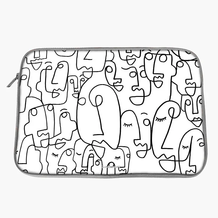 Abstract Face Laptop Sleeve - Image 19