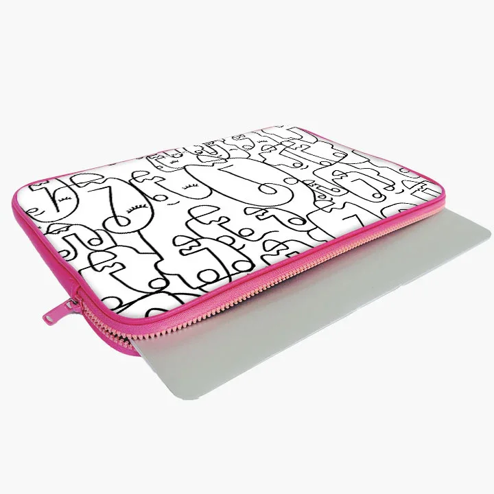 Abstract Face Laptop Sleeve - Image 25
