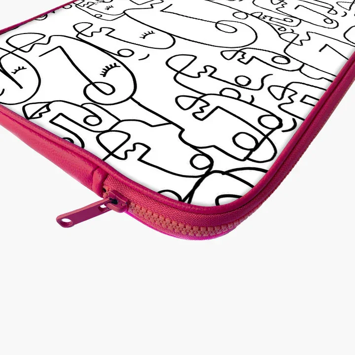 Abstract Face Laptop Sleeve - Image 26