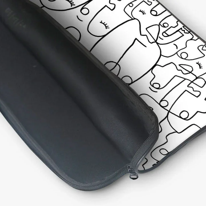 Abstract Face Laptop Sleeve - Image 3