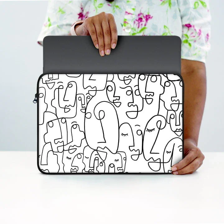 Abstract Face Laptop Sleeve - Image 4