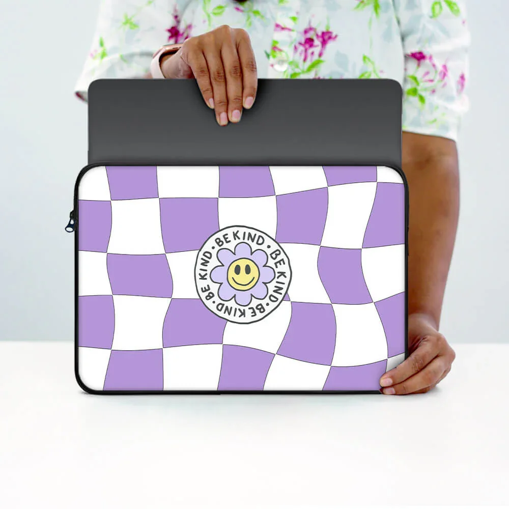 Be Kind Funky Print Laptop Sleeve - Image 4