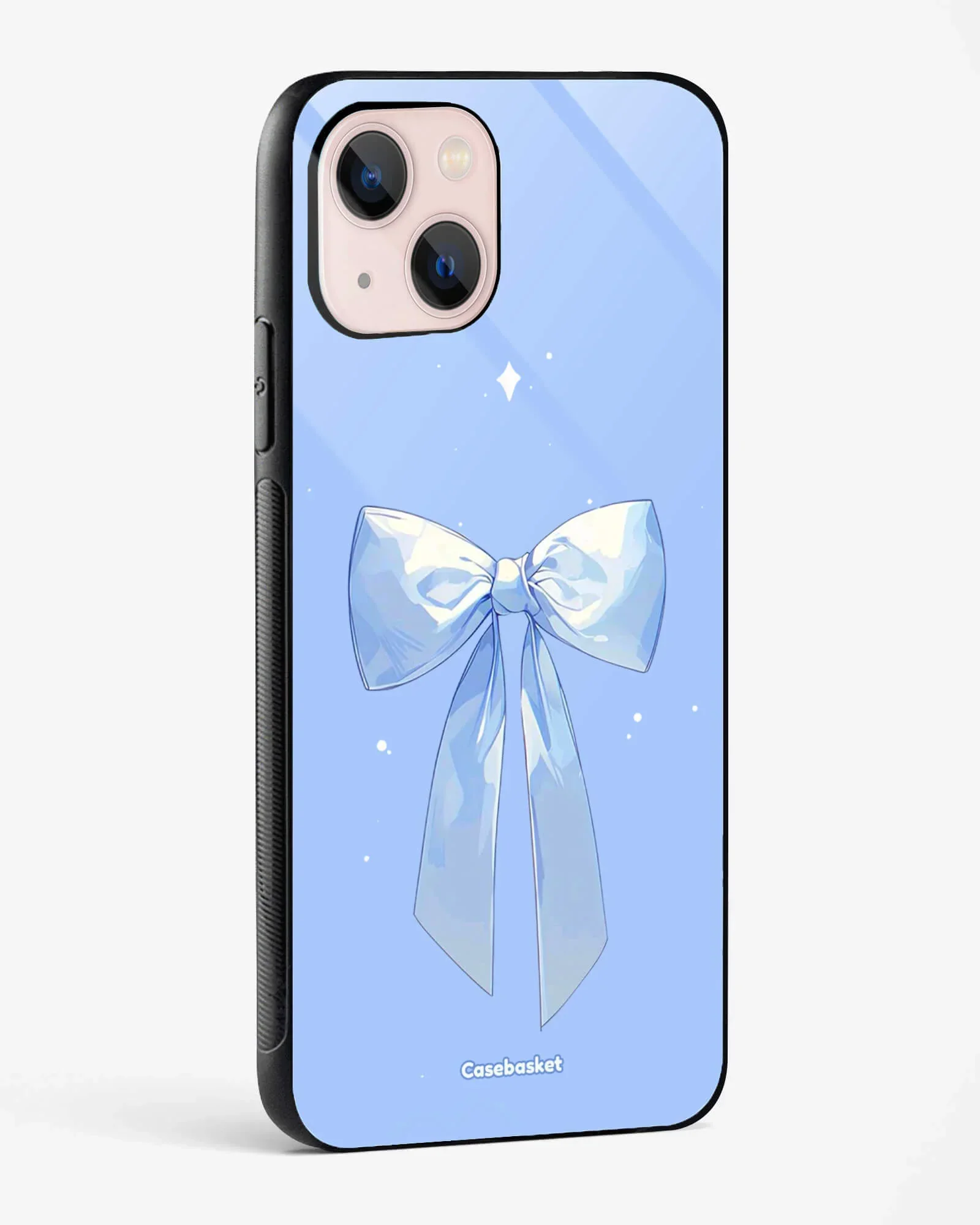 Bella Blue Bow Glossy Phone Cover - Image 2