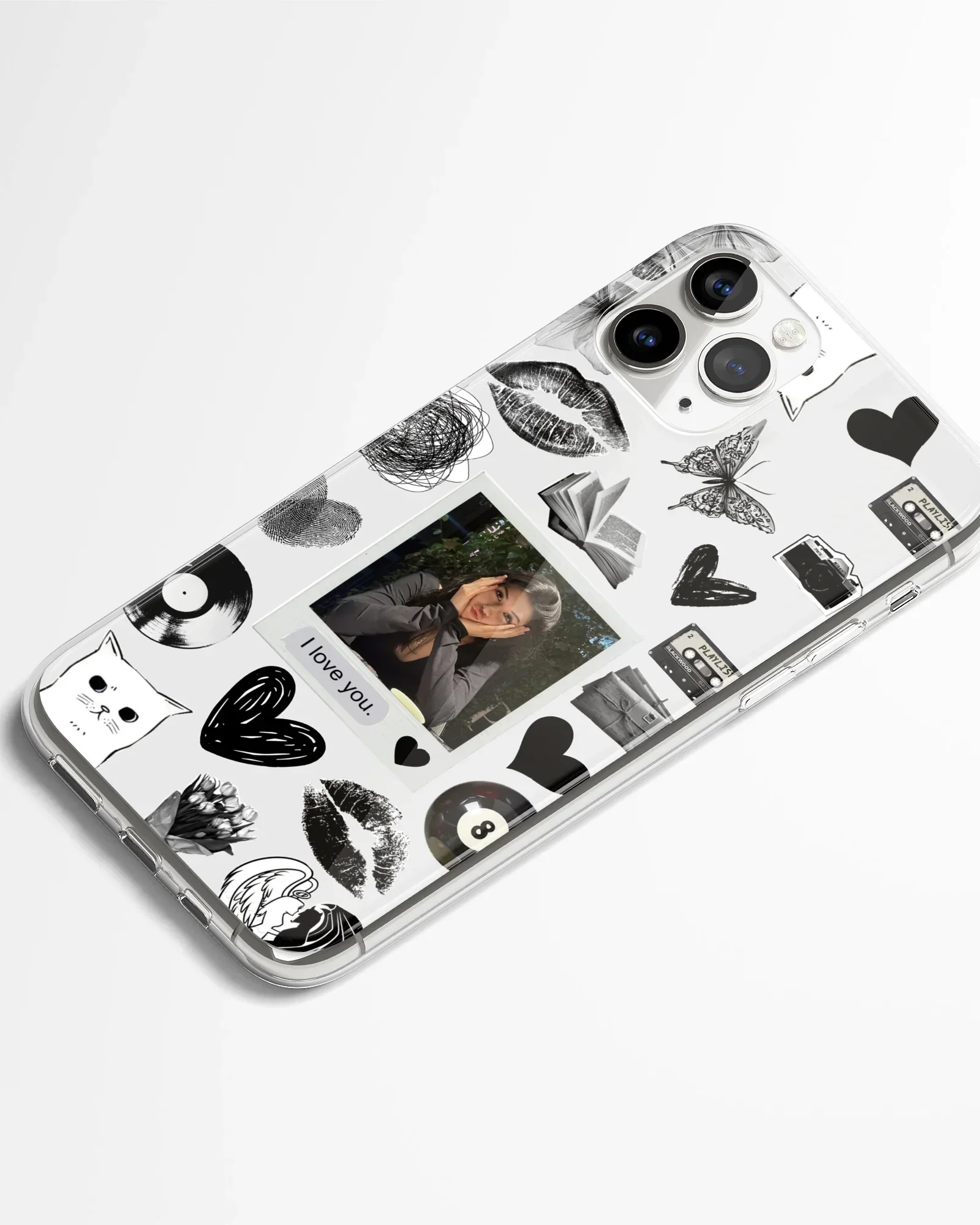 Black Retro Polaroid Phone Cover - Image 2