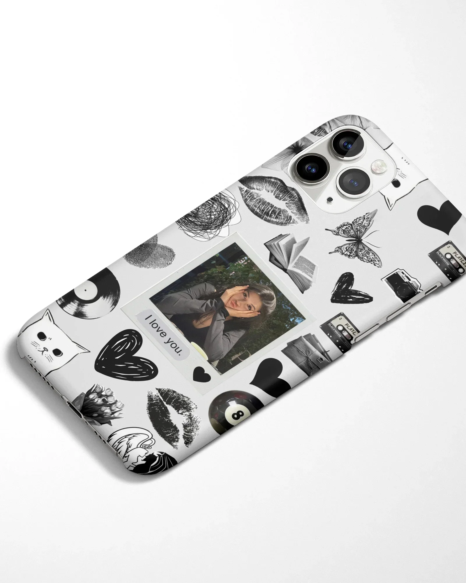 Black Retro Polaroid Phone Cover - Image 4