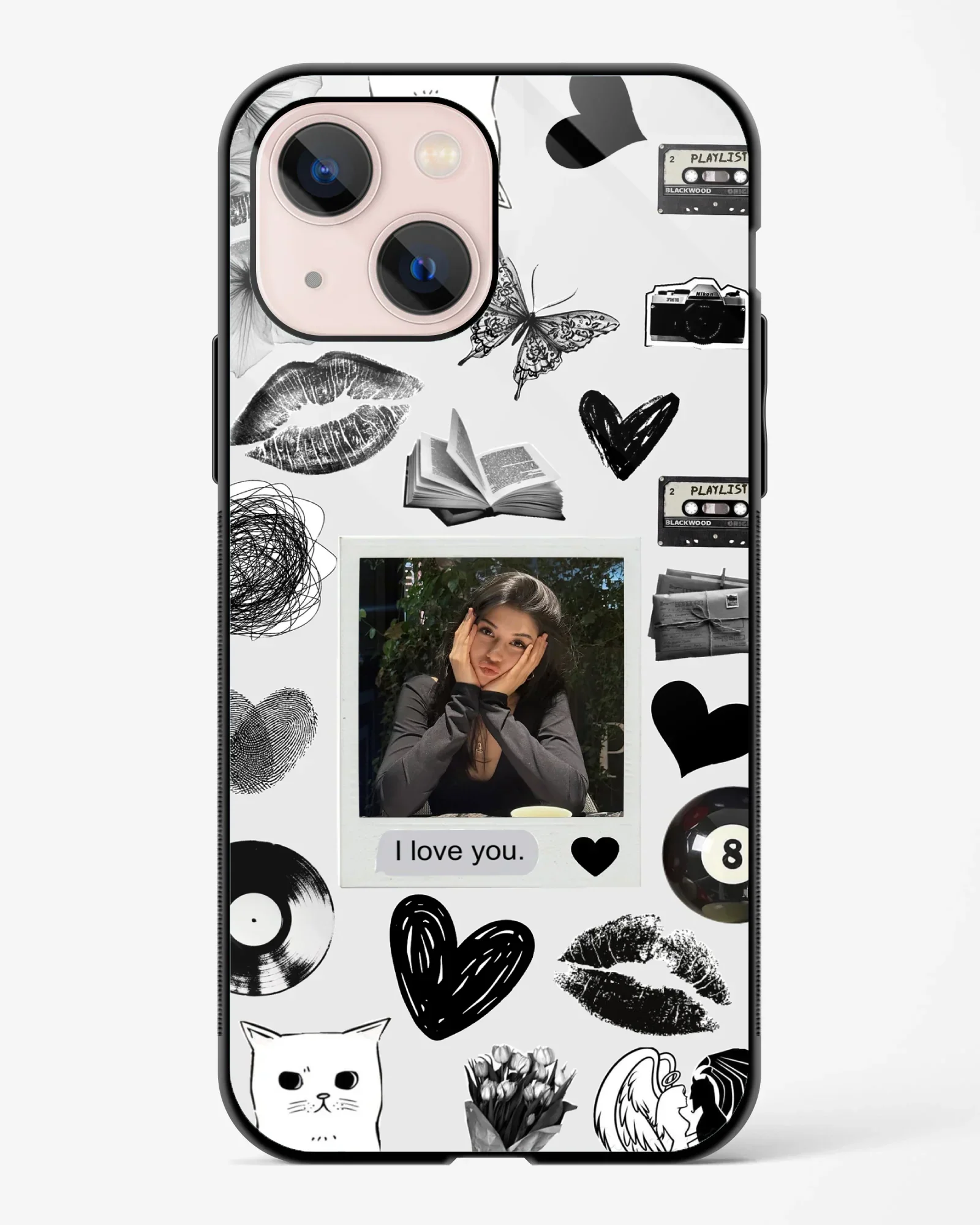 Black Retro Polaroid Phone Cover - Image 5