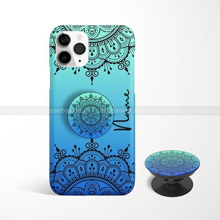 Blue Double Mandala Phone Cover - Image 3