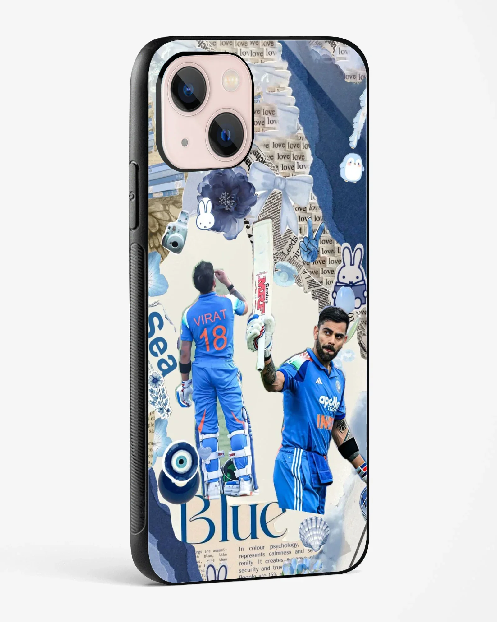 Blue Vibes Kohli Phone Cover - Image 6
