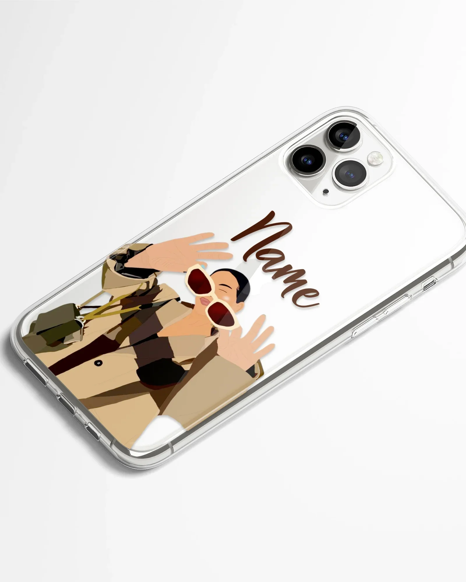 Cool Vibes Transparent Silicone Phone Cover - Image 2