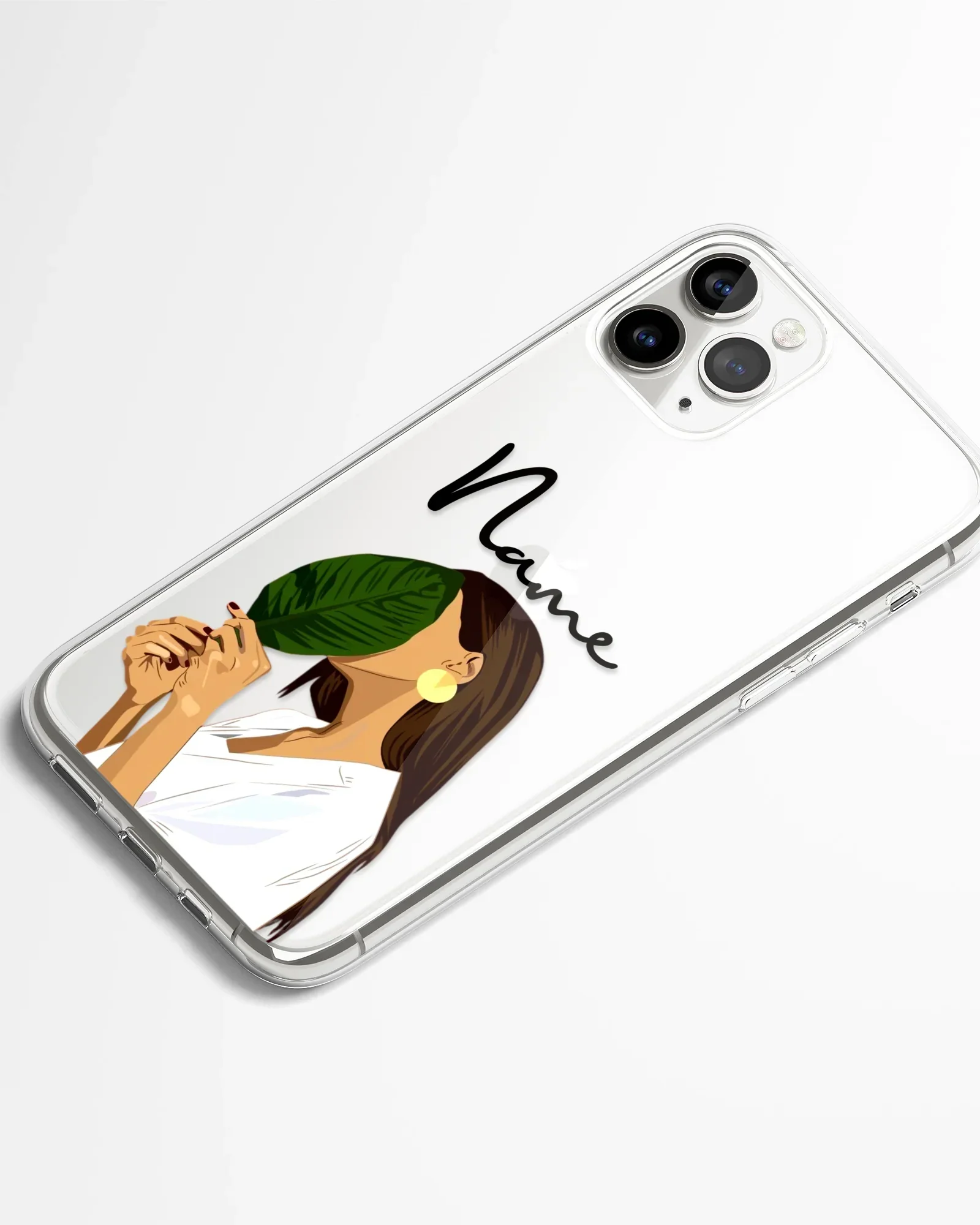 Botanical Calm Transparent Silicone Phone Cover - Image 2