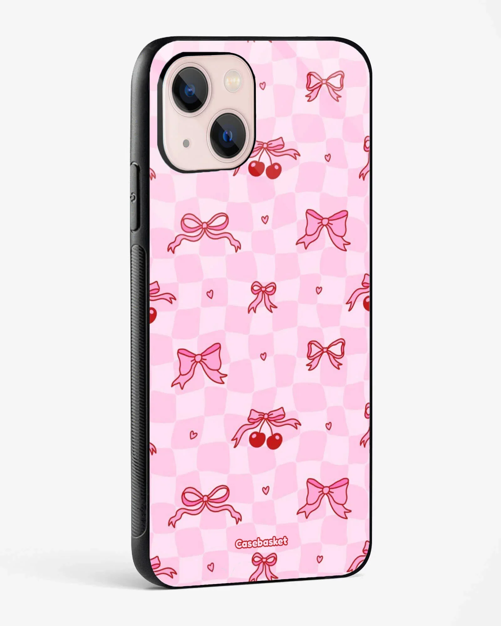 Bow Cherry Glossy Phone Cover - Image 2