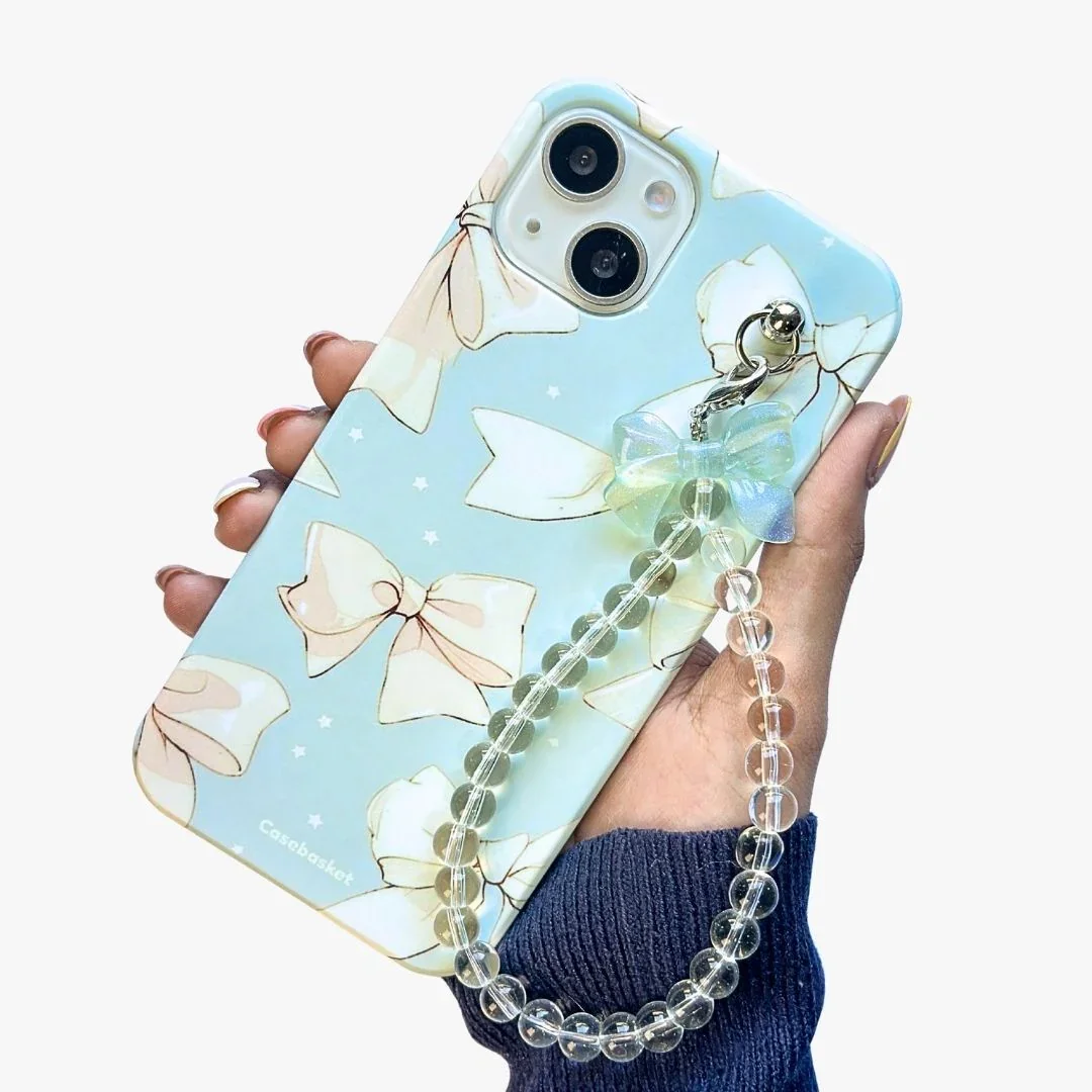 Bowsie Bow Pearl Fall Chain Phone Cover - Image 2