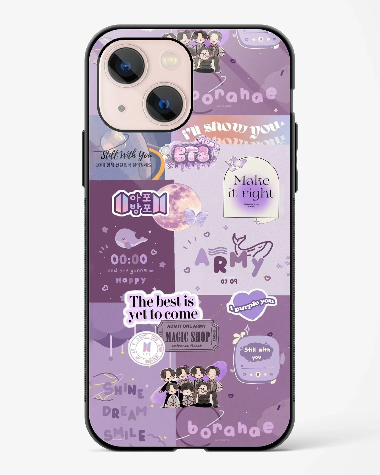 BTS ARMY Purple Vibes Phone Cover - Image 5