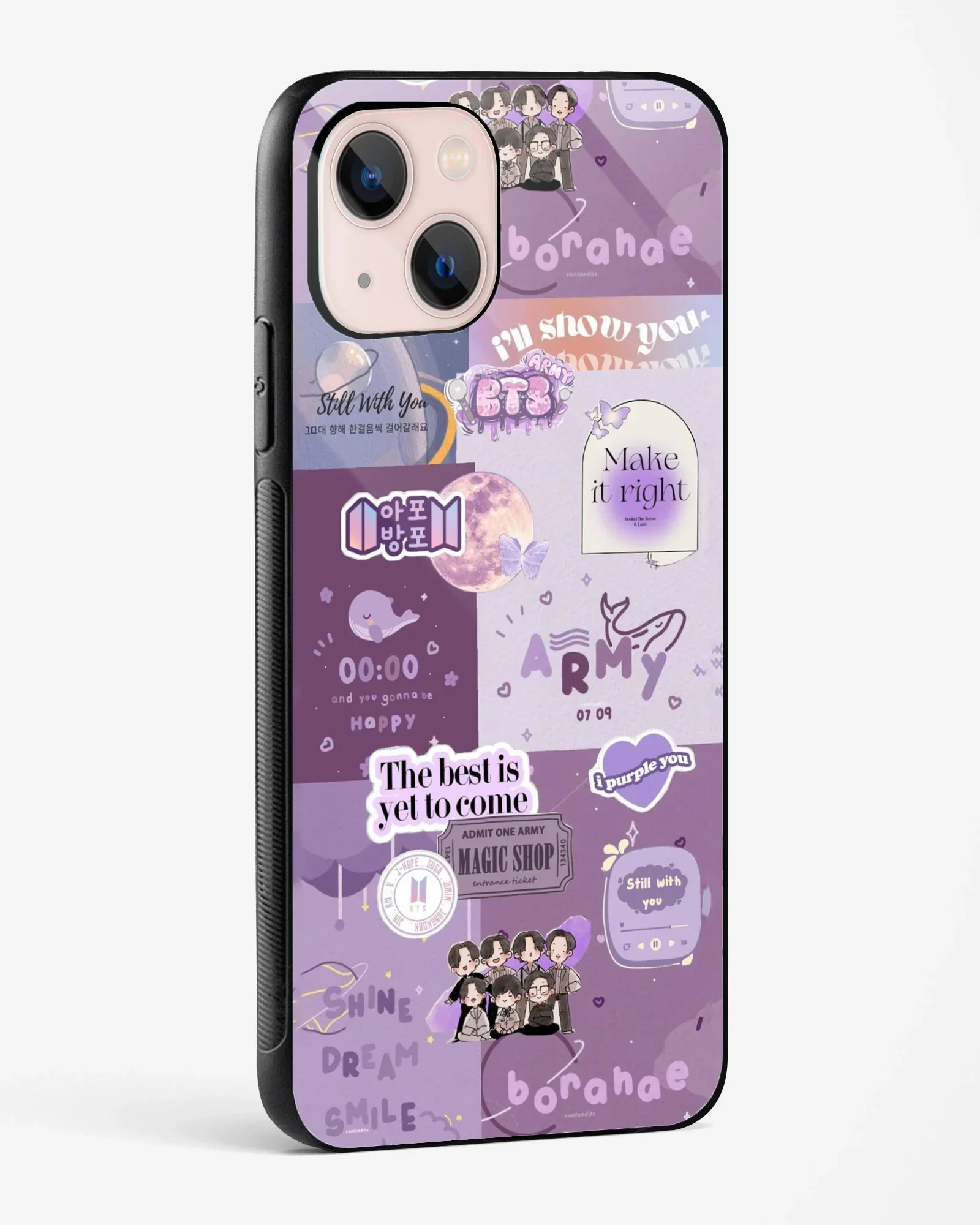 BTS ARMY Purple Vibes Phone Cover - Image 6