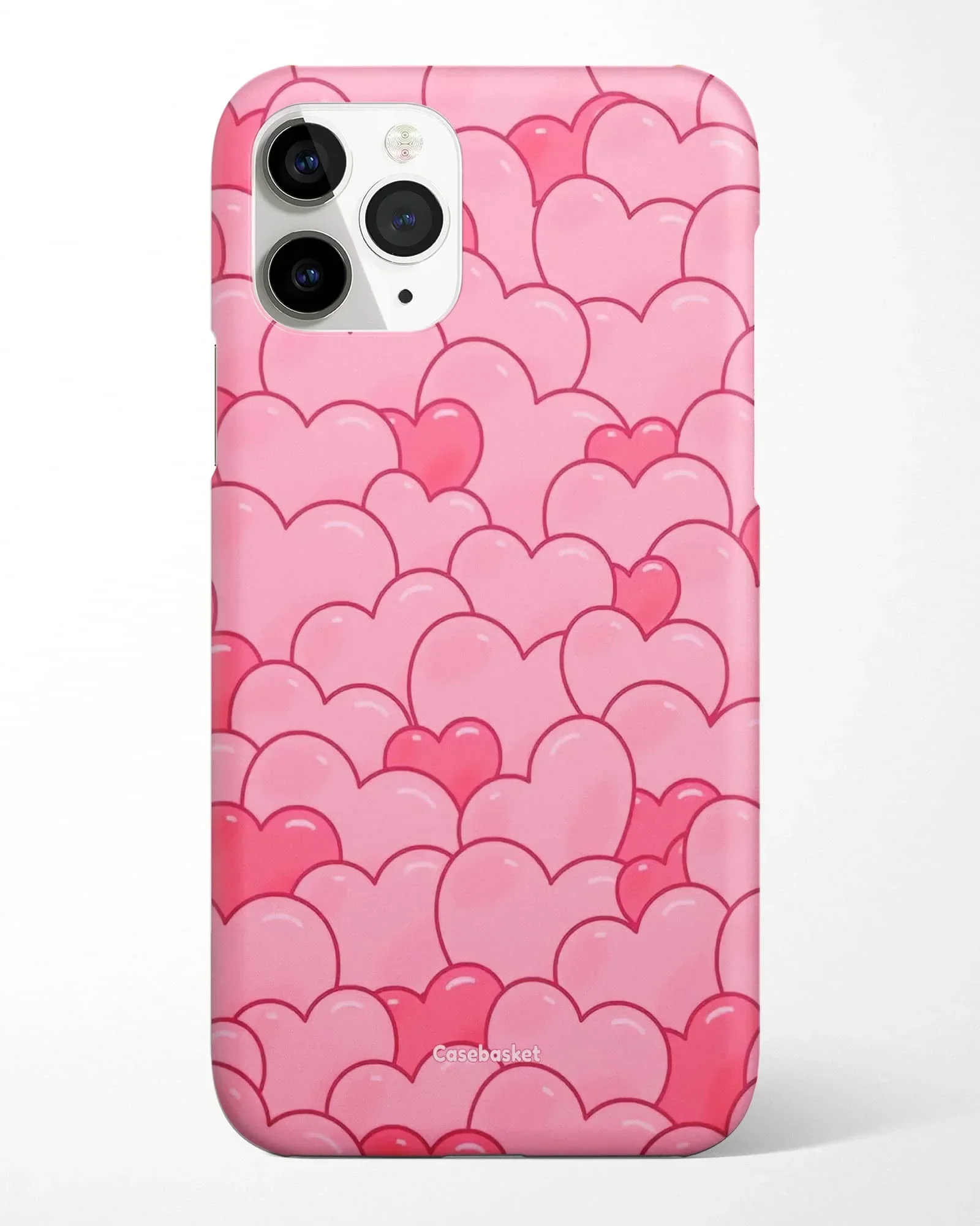 Bubbly Pink Hearts Phone Cover - Image 3