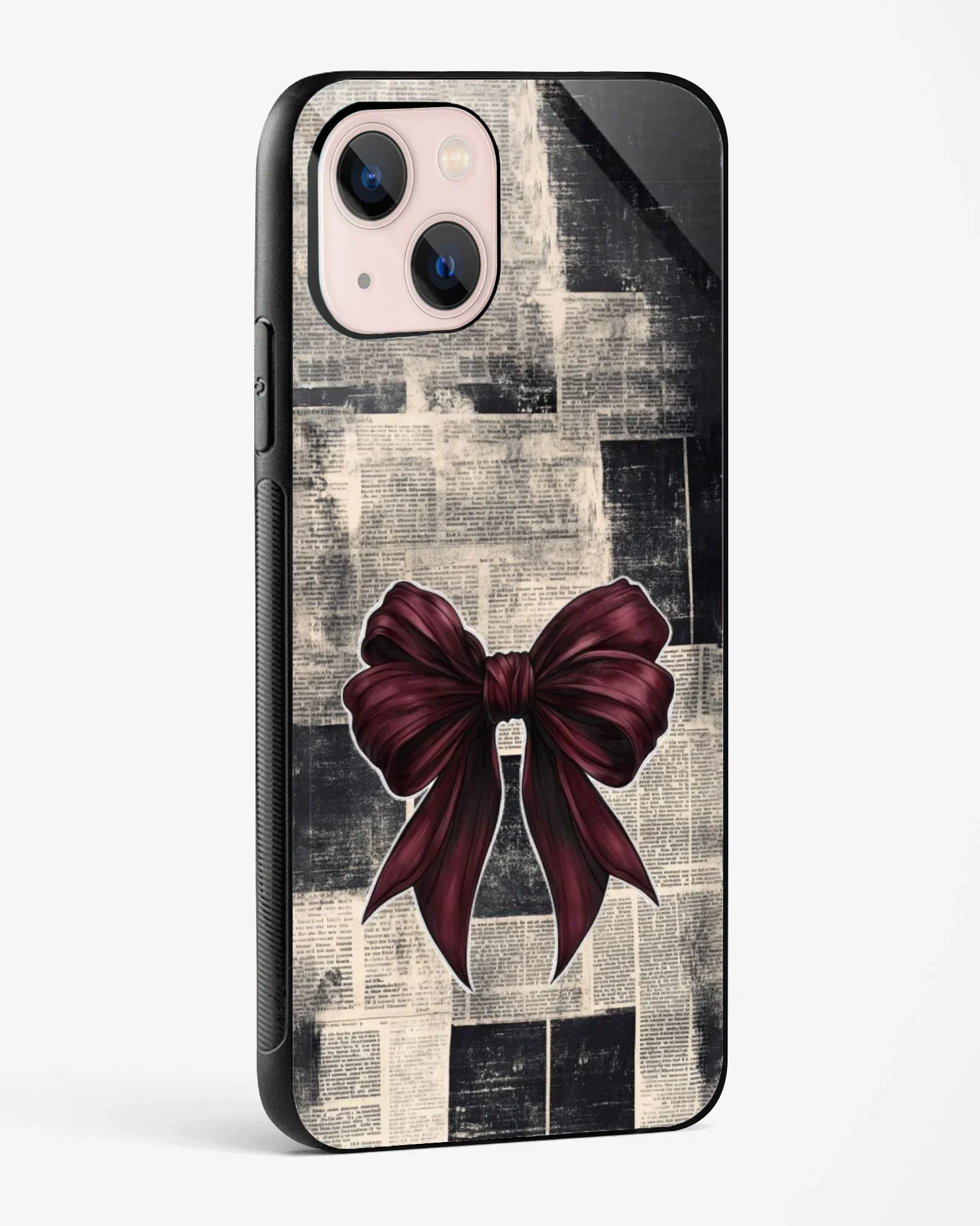 Burgundy Bow Phone Cover - Image 6