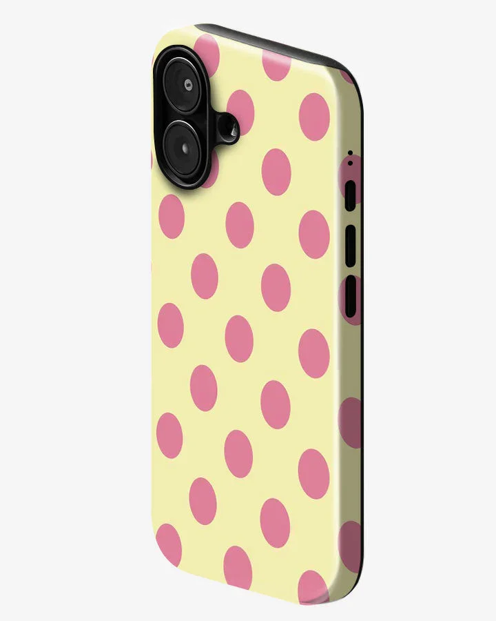Butter Polka Glossy Armour Shell Phone Cover - Image 2