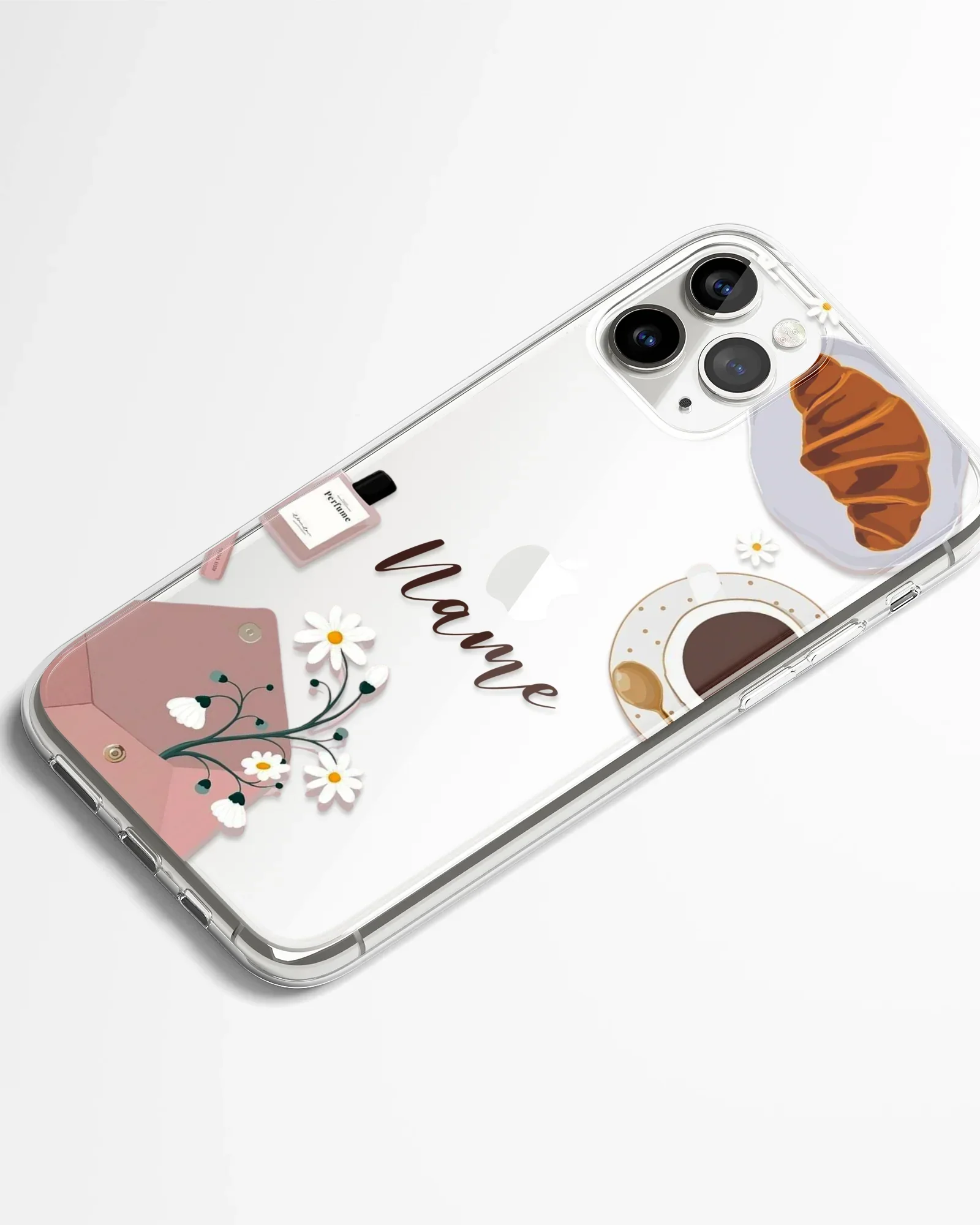 Cafe au Calm Transparent Silicone Phone Cover - Image 2