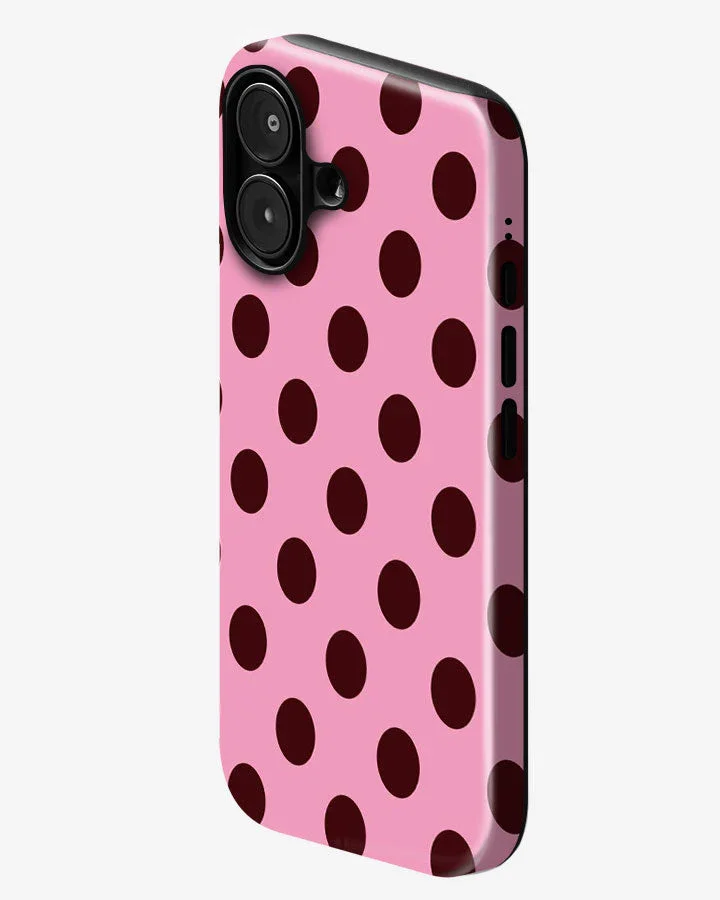 Cherry Dots Glossy Armour Shell Phone Cover - Image 2