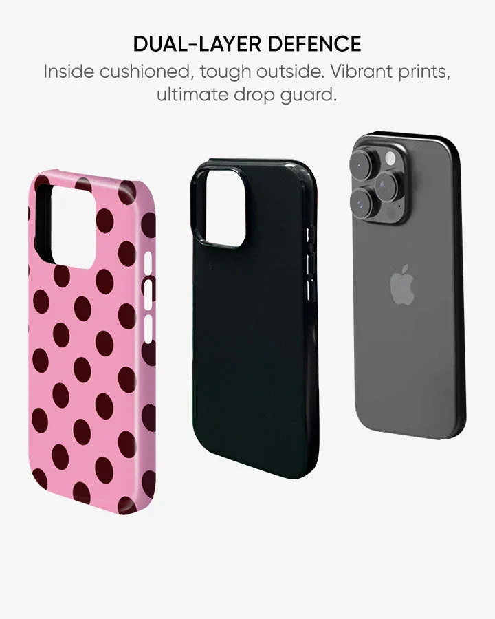 Cherry Dots Glossy Armour Shell Phone Cover - Image 4