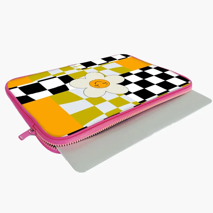 Chessy Blooms Print Laptop Sleeve - Image 25