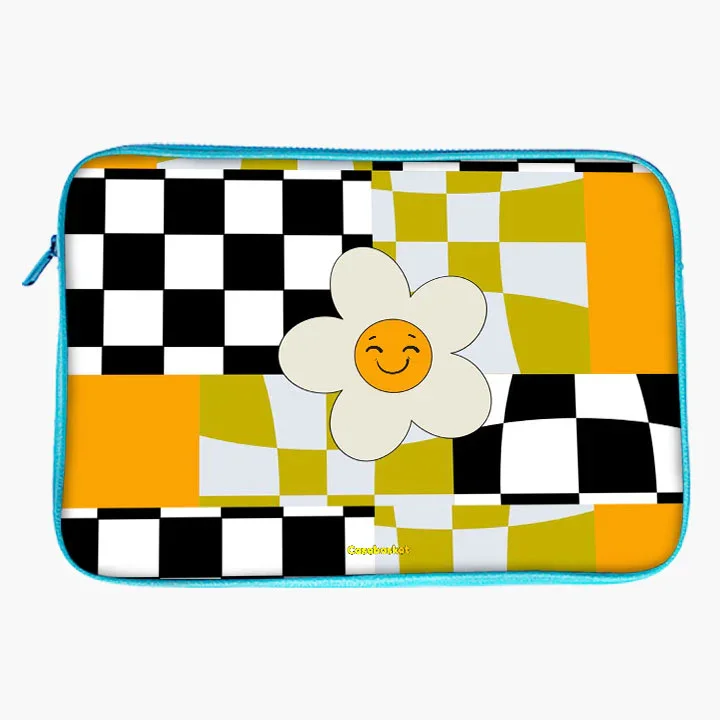 Chessy Blooms Print Laptop Sleeve - Image 9