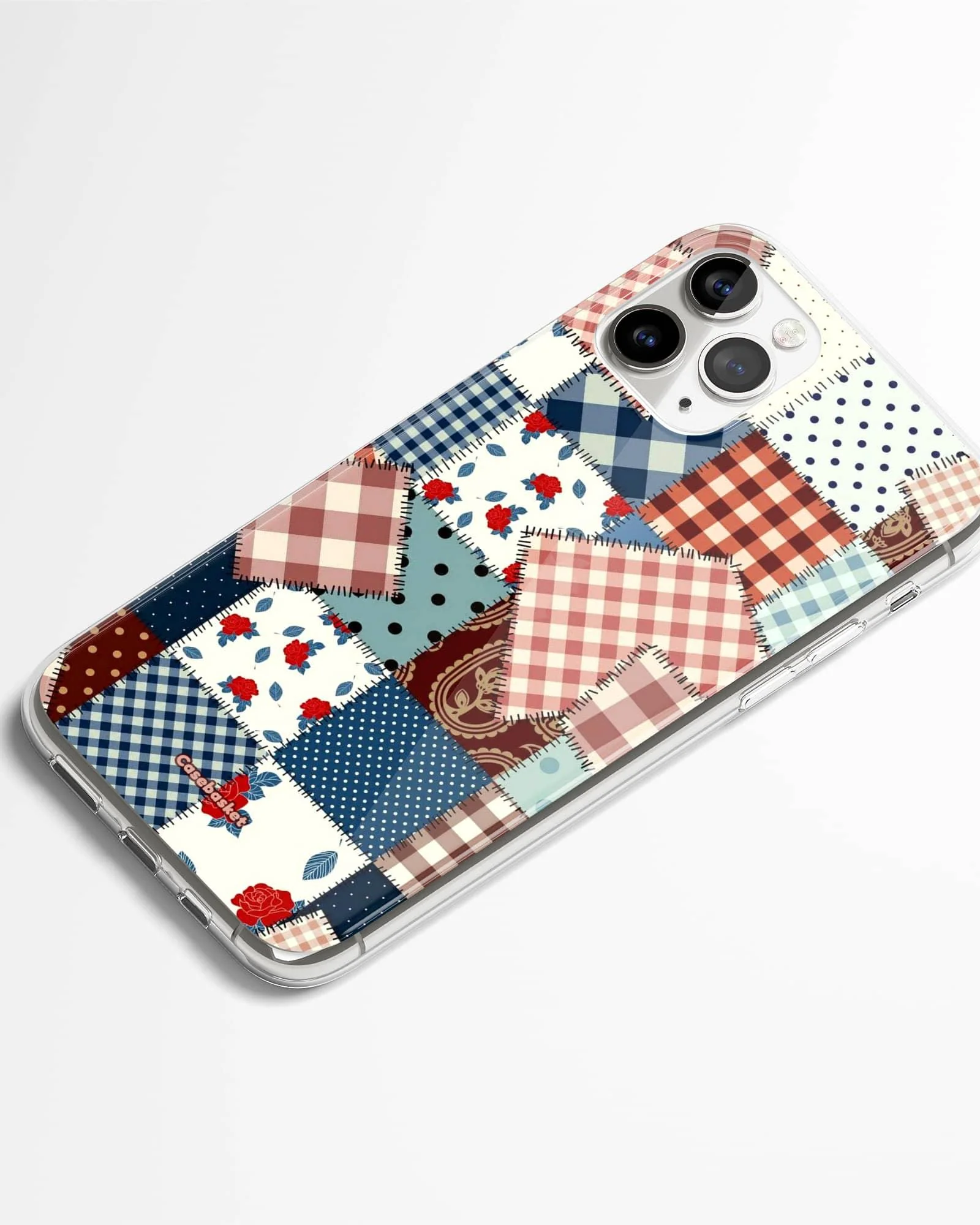 Classic Patchwork Floral Phone Cover - Image 2