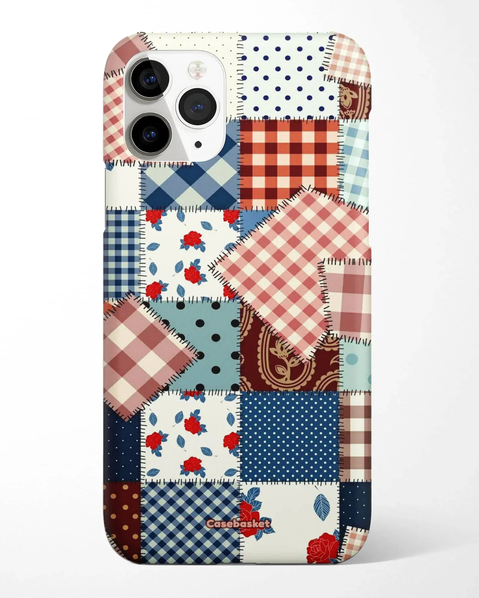 Classic Patchwork Floral Phone Cover - Image 3