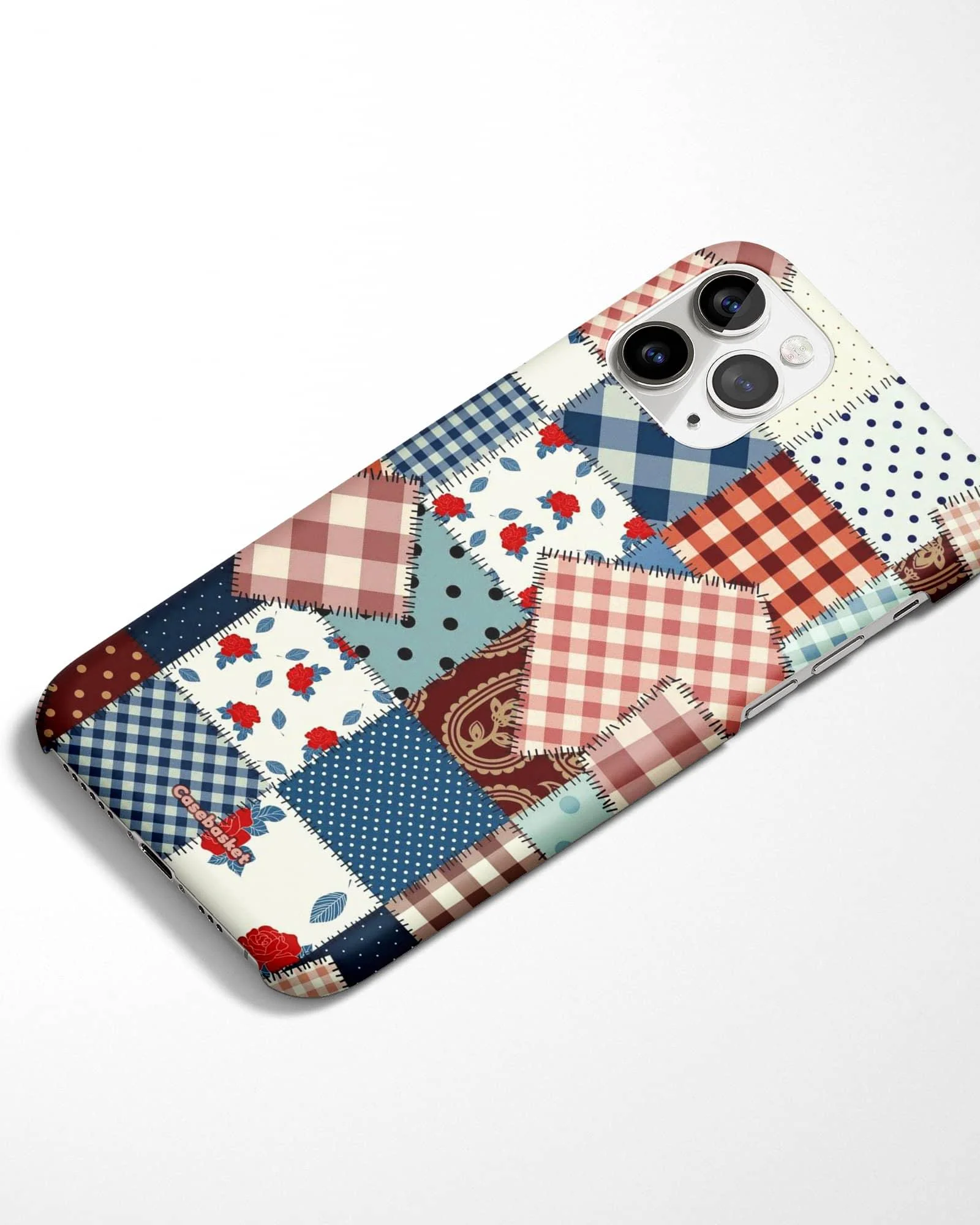 Classic Patchwork Floral Phone Cover - Image 4