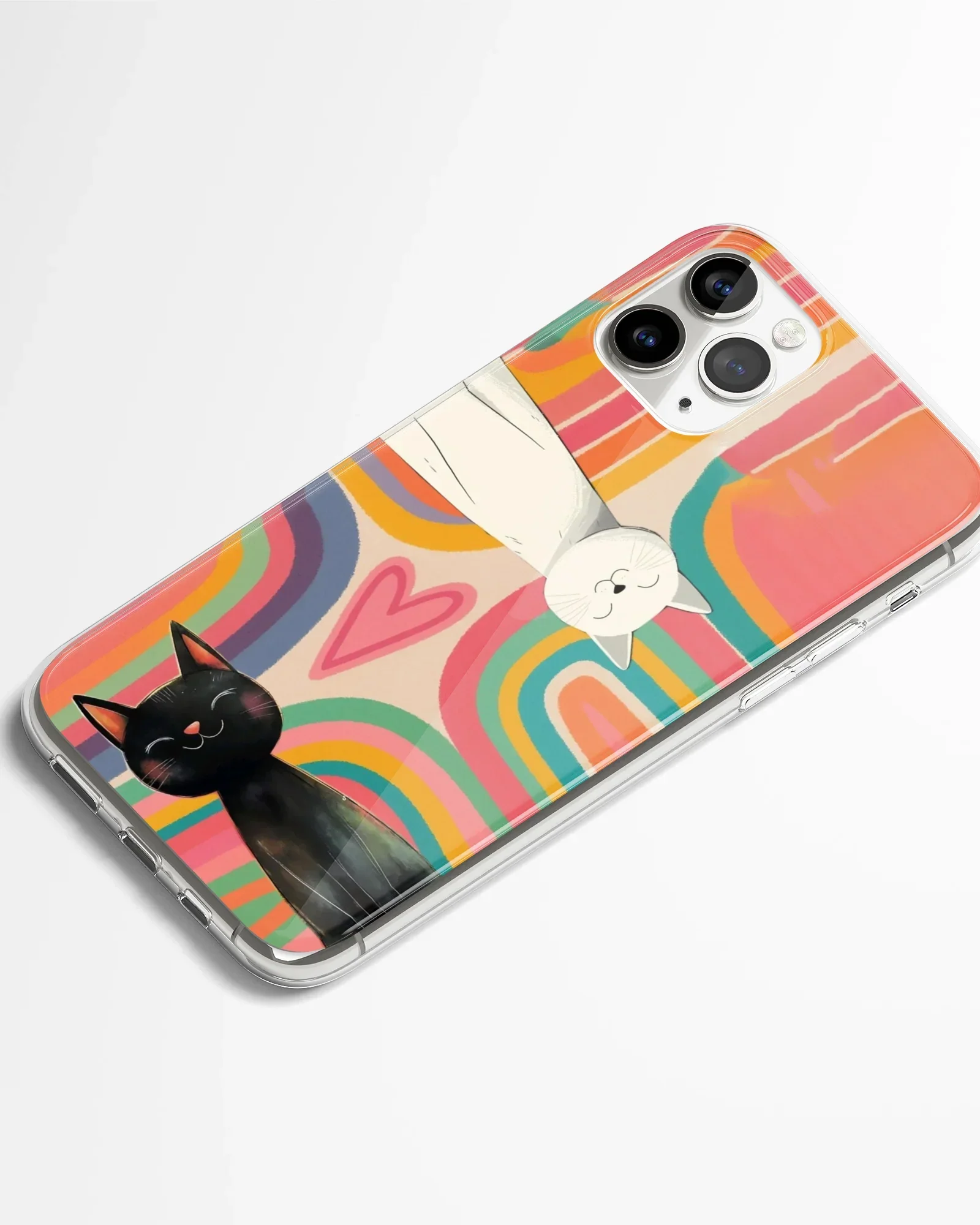 Color Pop Kitty Duo Phone Cover - Image 2