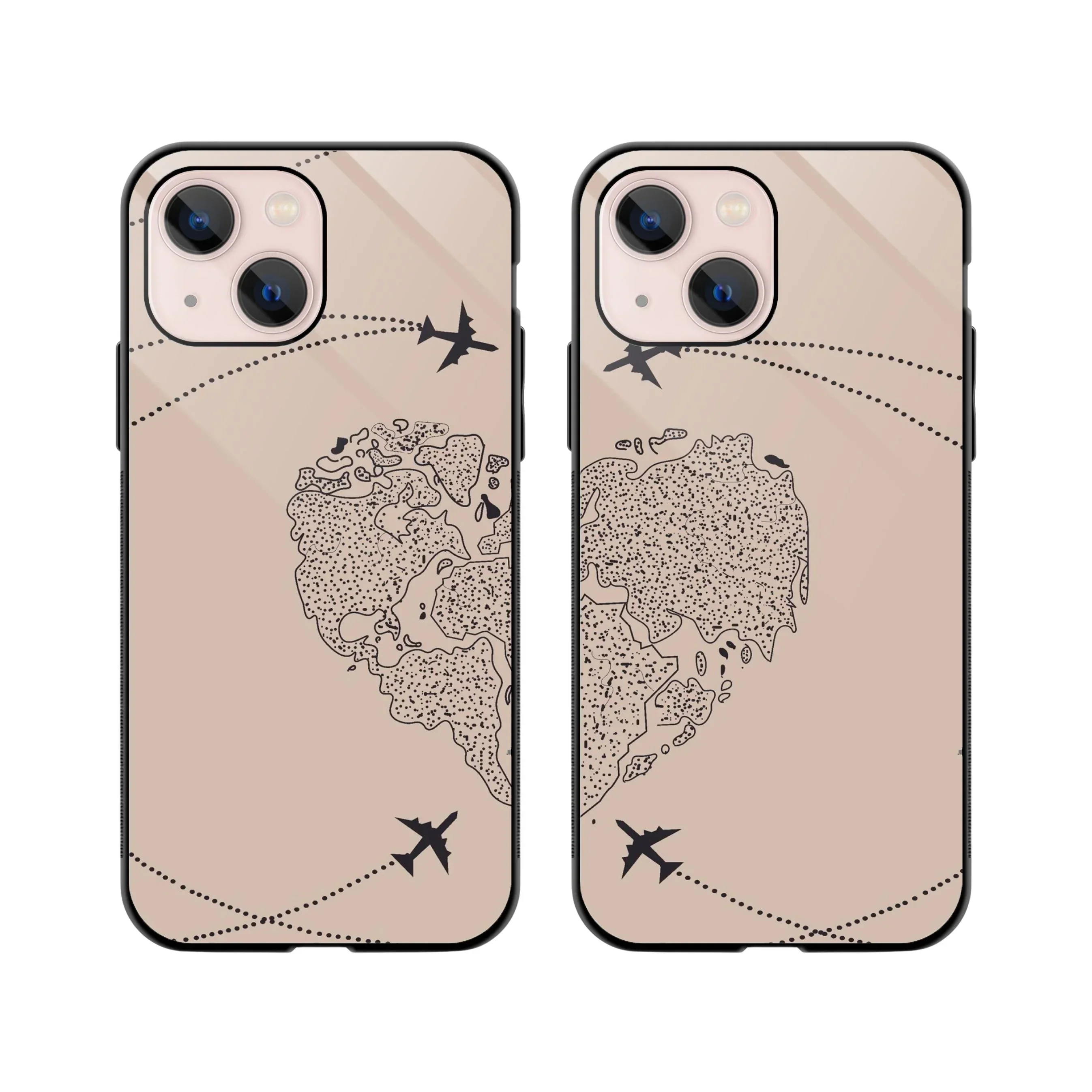 Connected by Coordinates Couple Phone Cover - Image 3