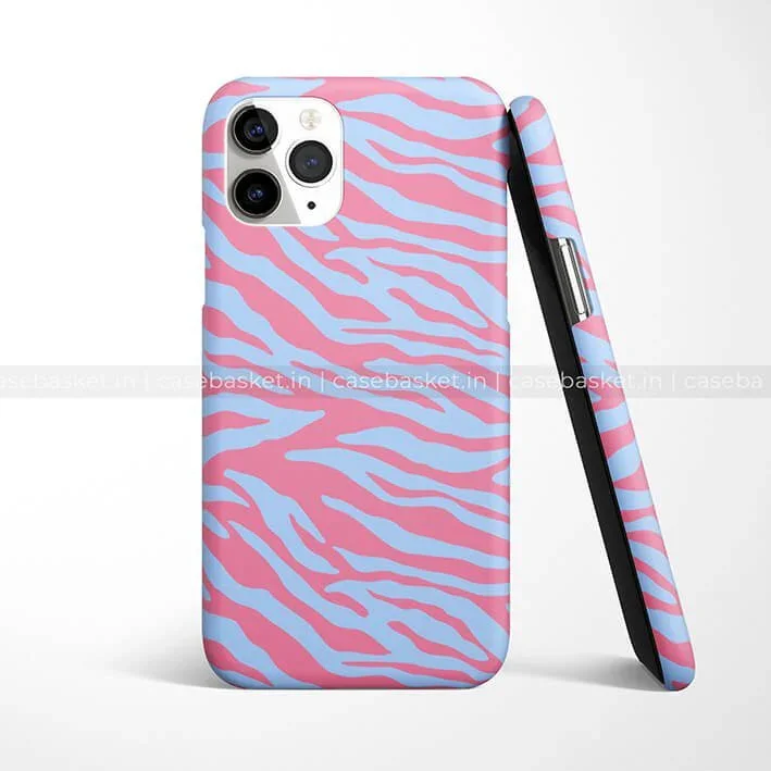 Cotton Candy Zebra Print Phone Cover - Image 2