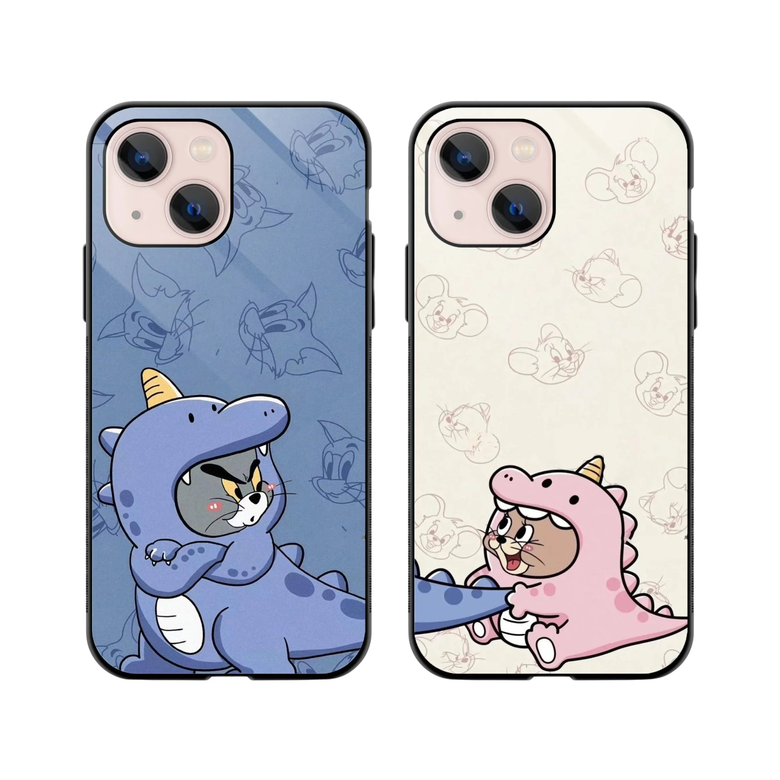 Cutie-saurus Set Couple Phone Cover - Image 3