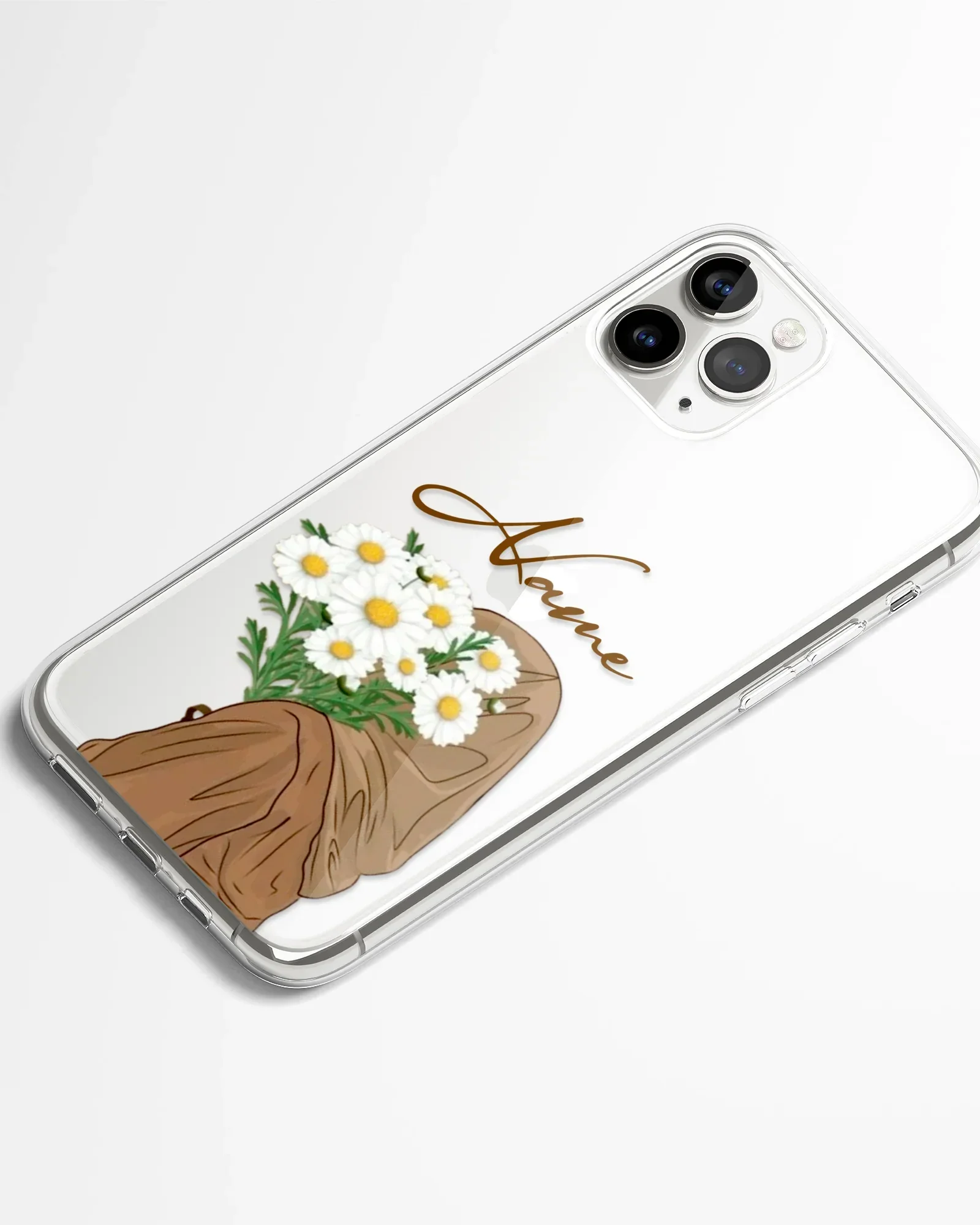 Daisy Grace Transparent Silicone Phone Cover - Image 2