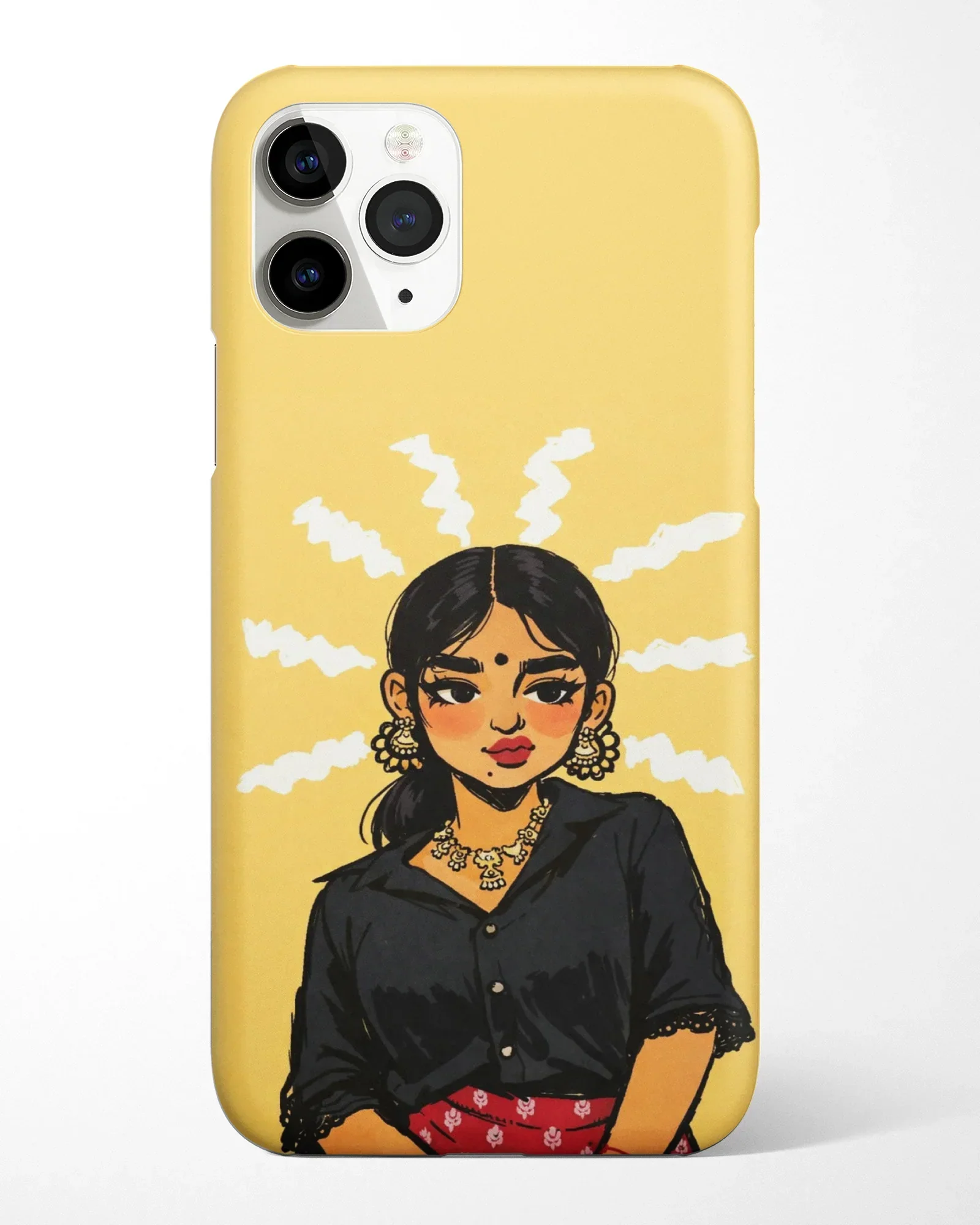 Desi Brown Girl Diva Phone Cover - Image 3
