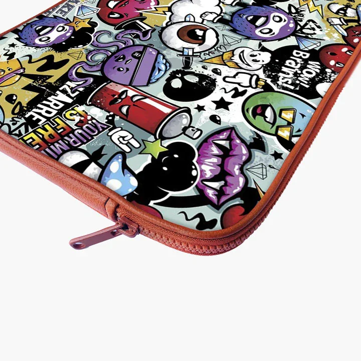 Doodle Doo Print Laptop Sleeve - Image 16