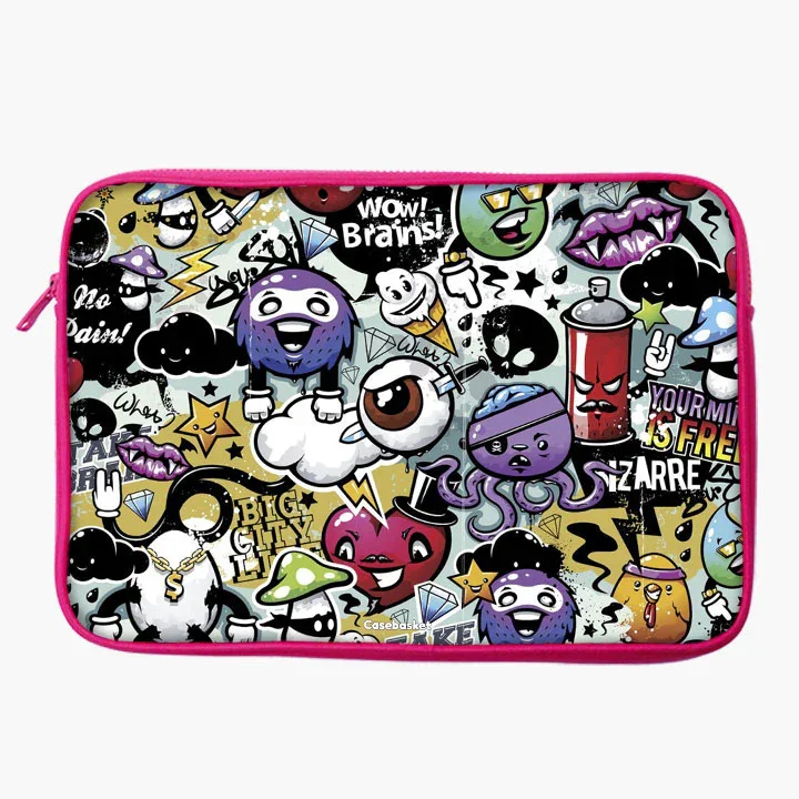 Doodle Doo Print Laptop Sleeve - Image 24