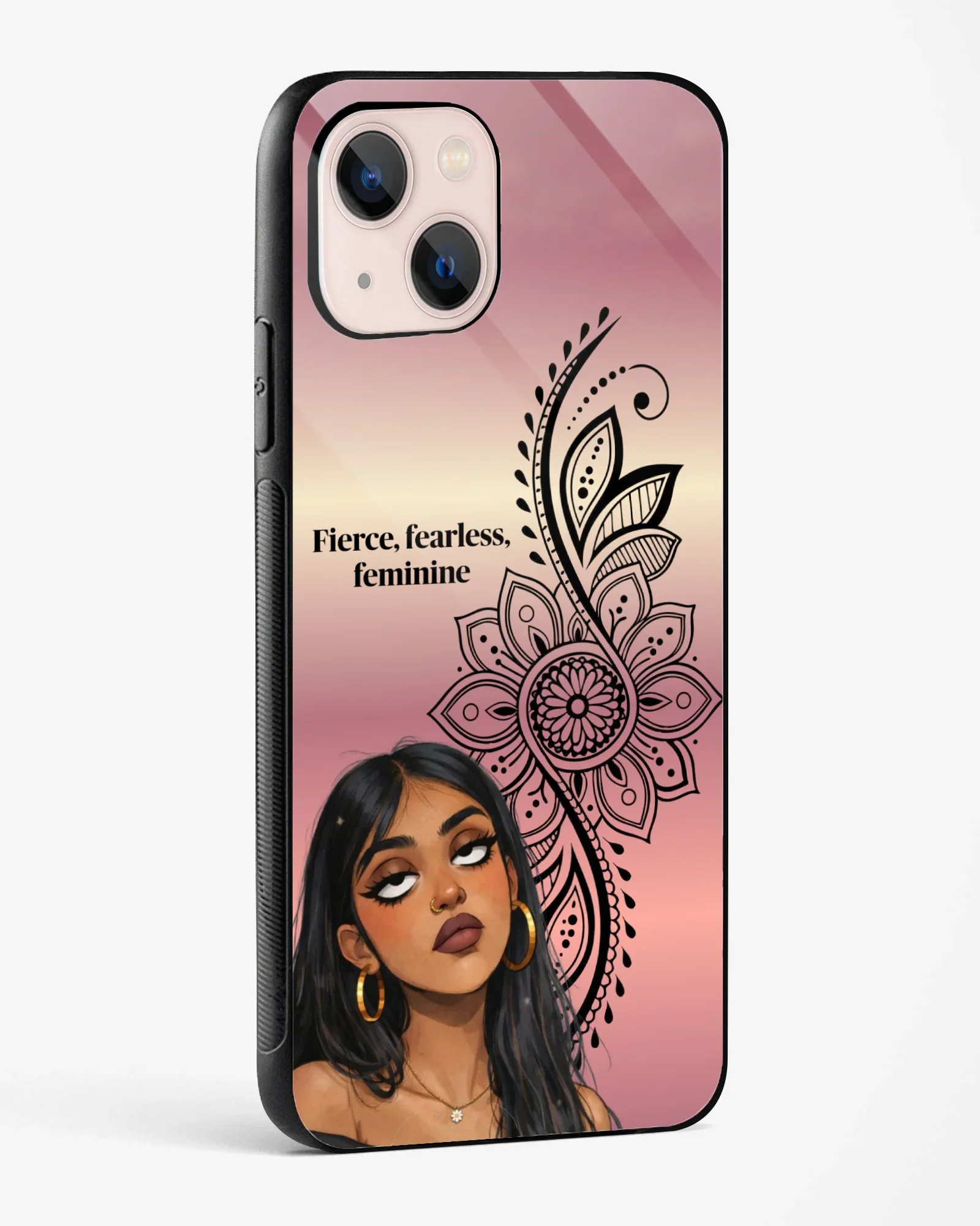 Fierce Fearless Feminine Mandala Phone Cover - Image 6