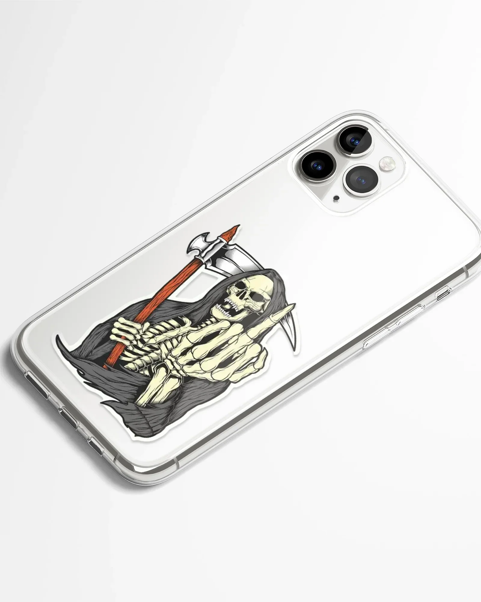 Final Warning Transparent Phone Cover - Image 2