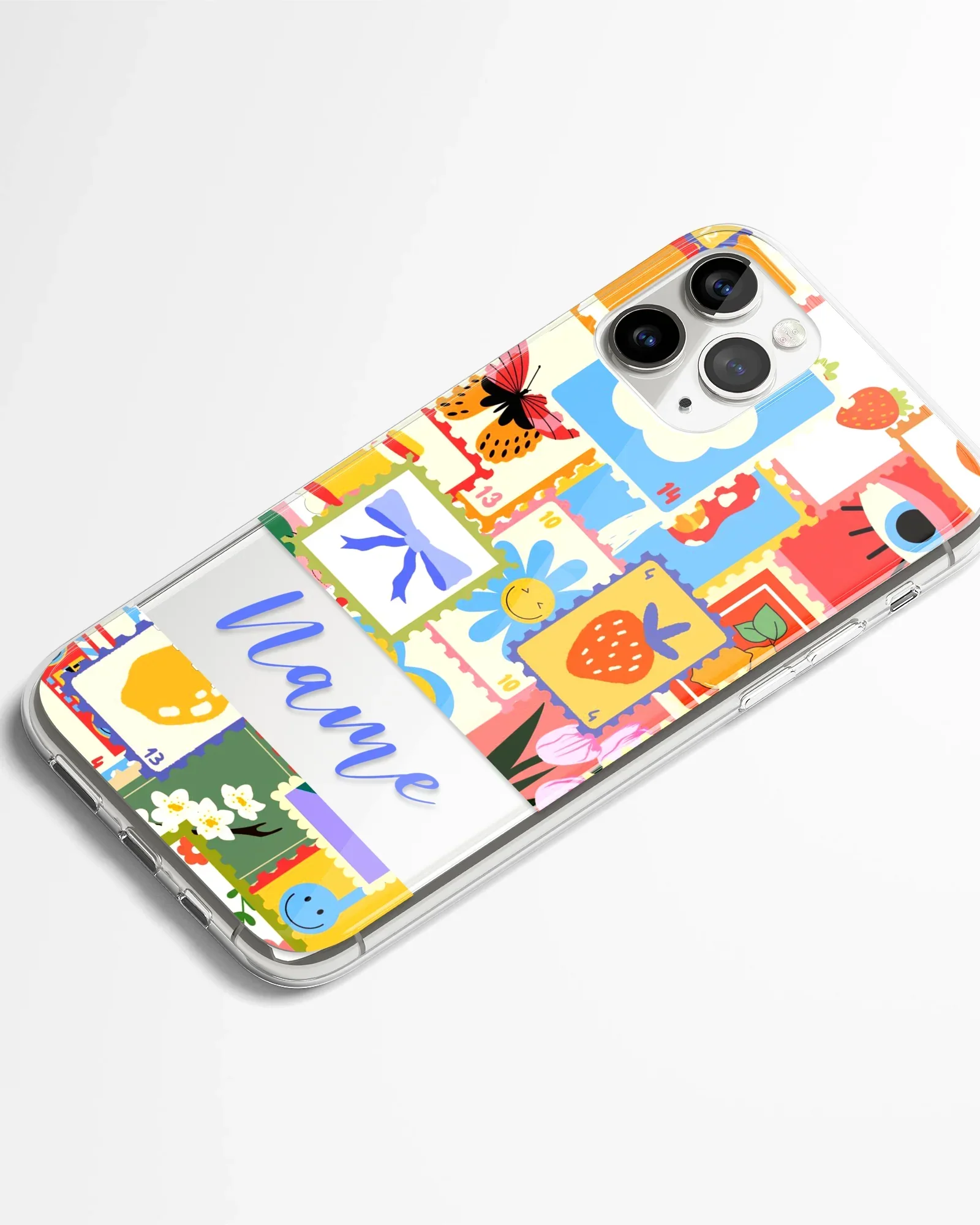 Happy Stamps Transparent Silicone Phone Cover - Image 2