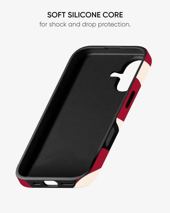 Hot Red Glossy Armour Shell Phone Cover - Image 3