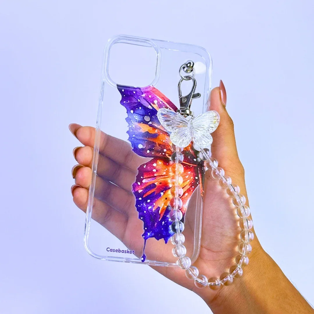 HueWing Transparent Pearlfly Fall Chain Phone Cover - Image 2