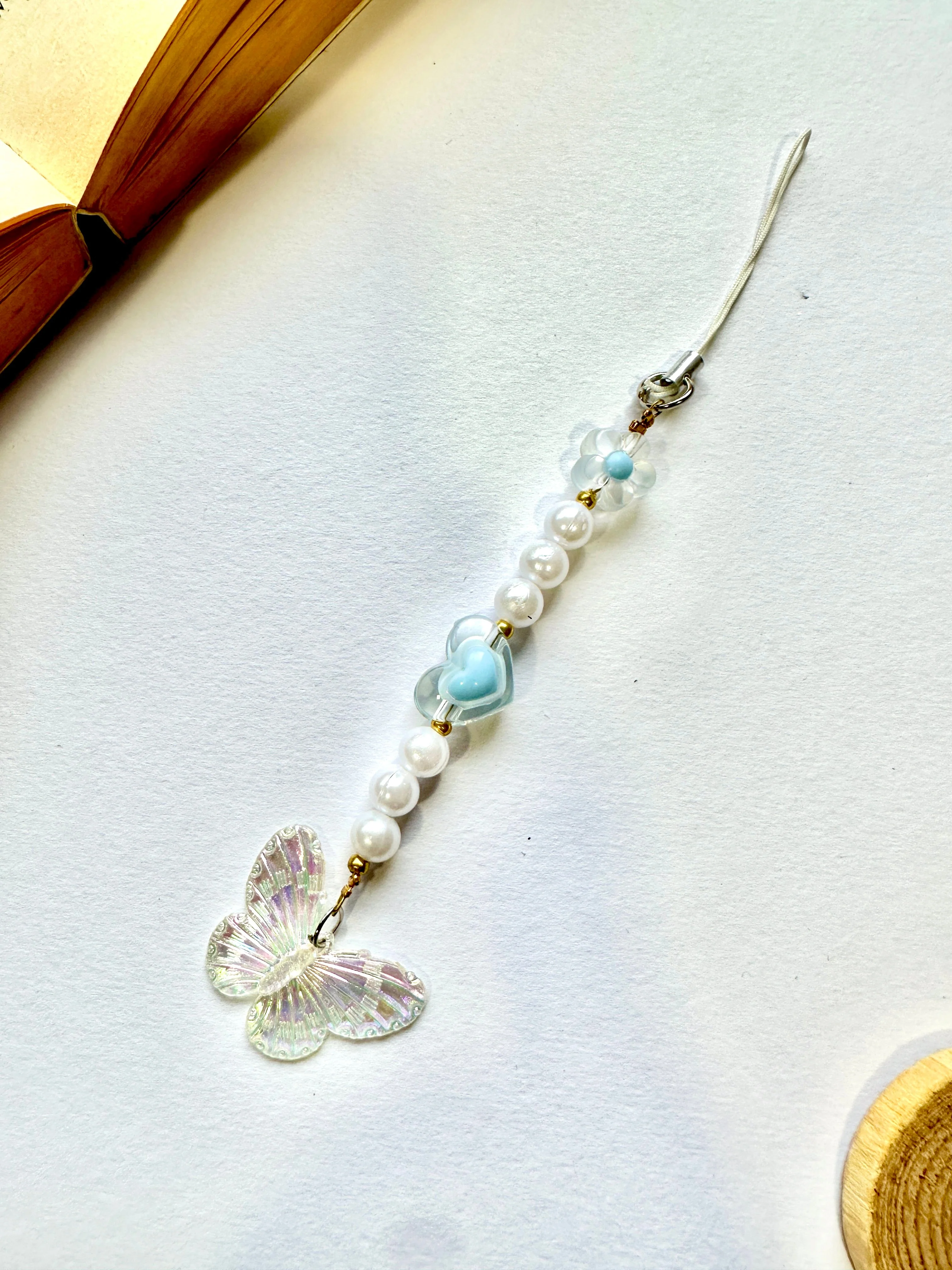 Icy Sky Fairy Phone Chain Charm