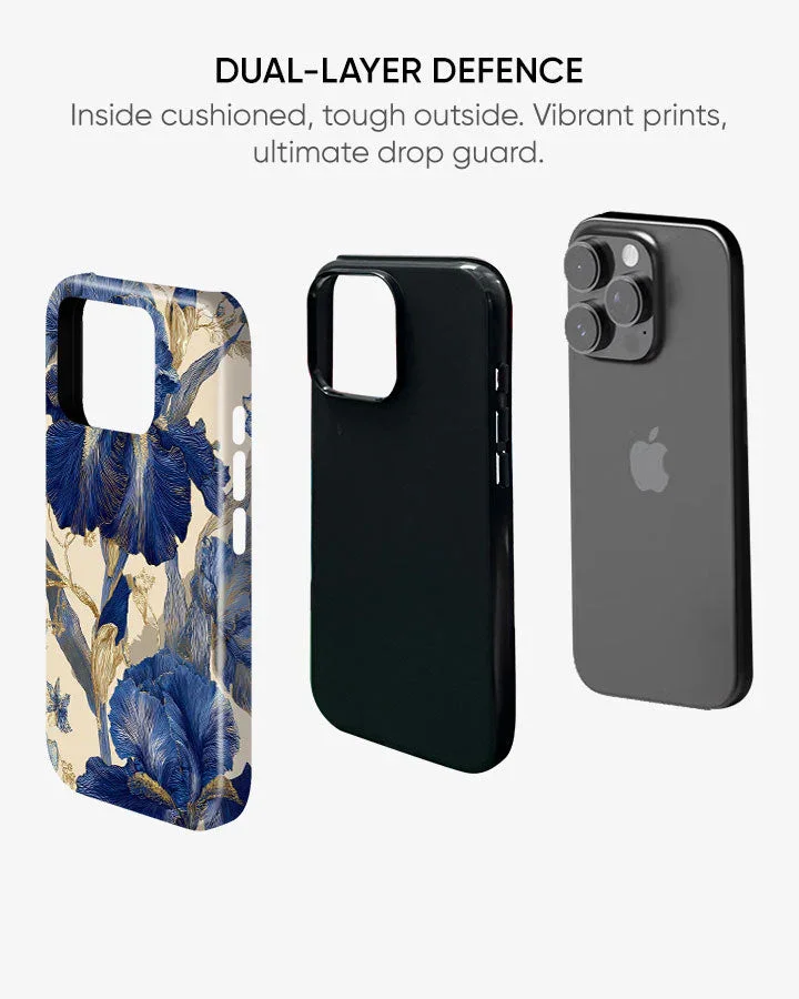 Indigo Iris Glossy Armour Shell Phone Cover - Image 4