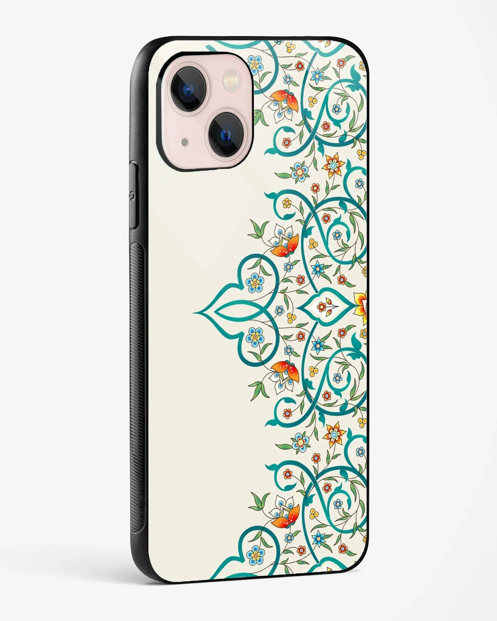 Ivory Floral Edge Mandala Phone Cover - Image 6
