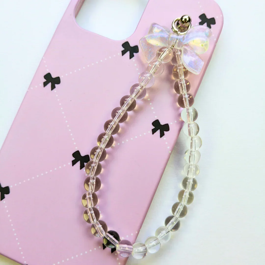 Knotique Bow Pearl Fall Chain Phone Cover - Image 2